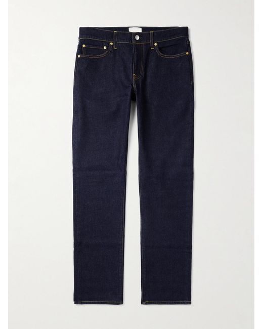 Sid Mashburn Blue Clift Slim-Fit Straight-Leg Stretch Jeans for men