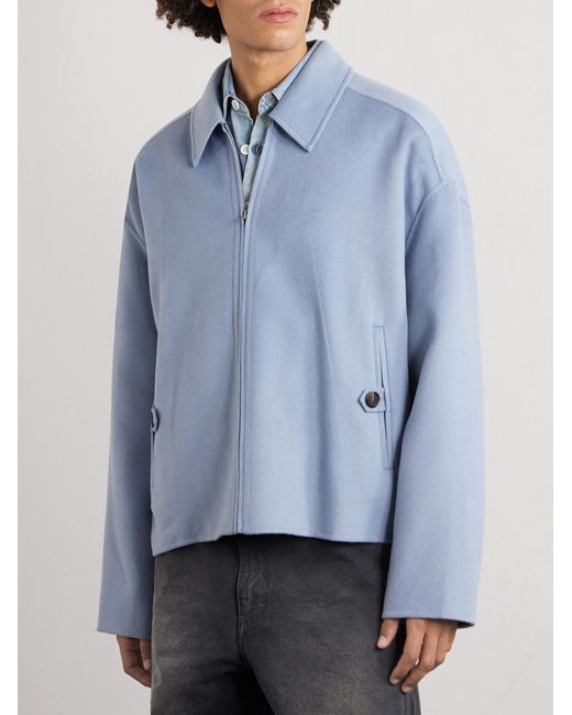Acne Blue Doveo Double-faced Wool And Cashmere-blend Felt Jacket for men