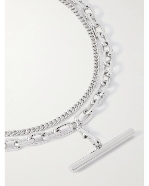 Alexander McQueen Sling palladierte Kette in White für Herren
