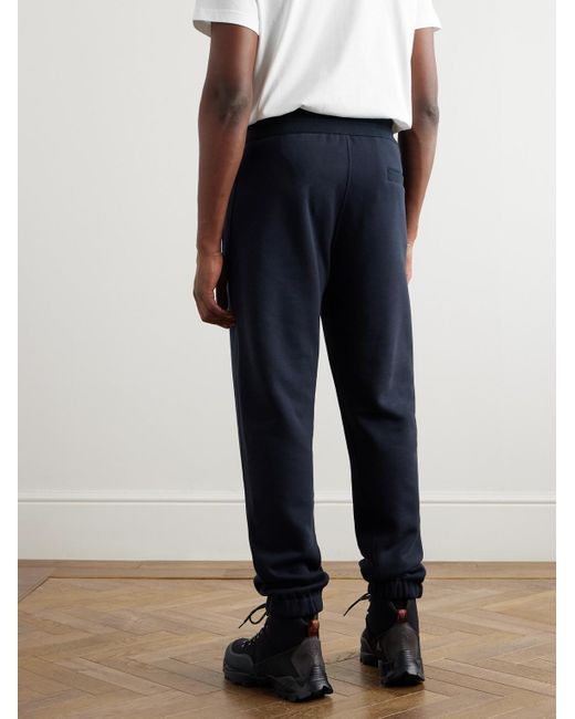 Loro Piana Blue Vogel Tapered Cotton And Cashmere-Blend Jersey Sweatpants for men