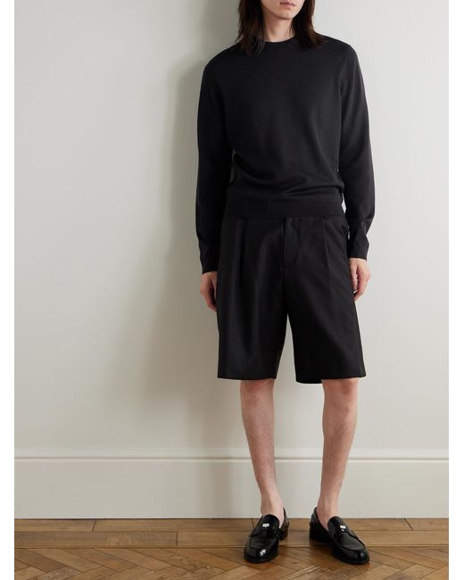 Acne Blue Wool Sweater for men