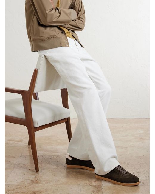 Mr P. Brown Suede Sneakers for men