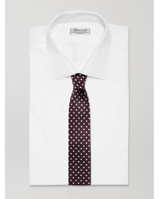 Tom Ford Red 8cm Polka-dot Silk-jacquard Tie for men