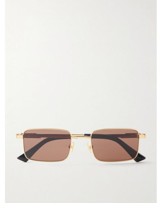 Bottega Veneta Natural Square-Frame-Tone Metal Sunglasses for men