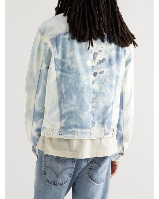 GALLERY DEPT. Blue Andy Distressed Denim Jacket for men