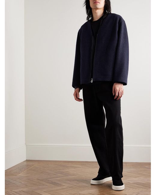 LE17SEPTEMBRE Blue Wool-Blend Bouclé Jacket for men