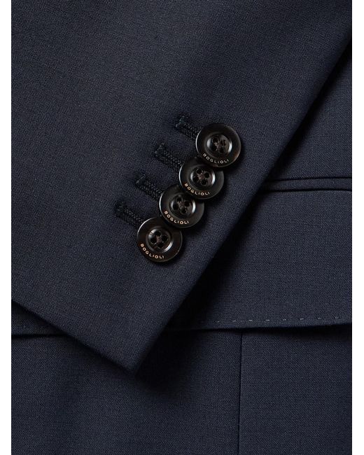 Boglioli Blue K-Jacket Wool-Blend Suit Jacket for men