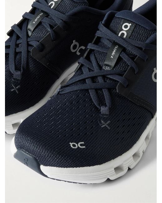 On Shoes Cloud X 4 Laufschuhe aus Mesh mit Gummibesatz in Blue für Herren