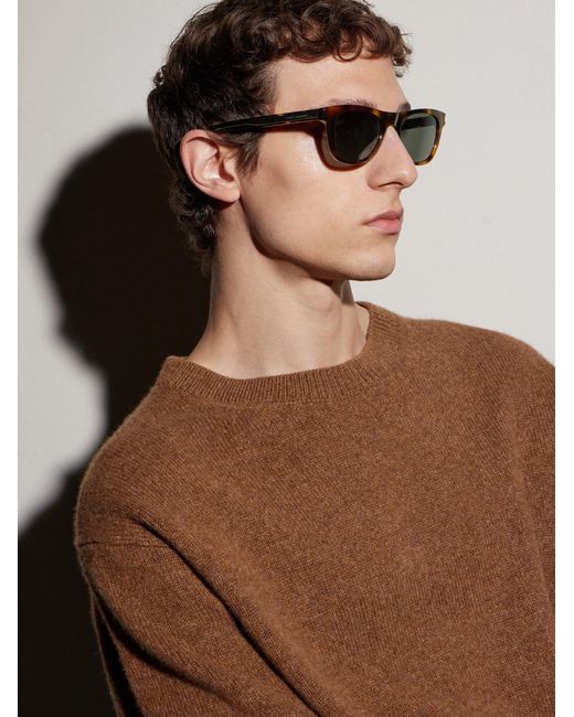 Saint Laurent Multicolor Square-frame Tortoiseshell Acetate Sunglasses for men