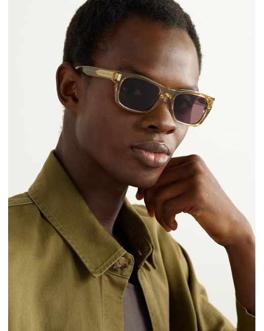 Saint Laurent Pink Square-Frame Acetate Sunglasses for men