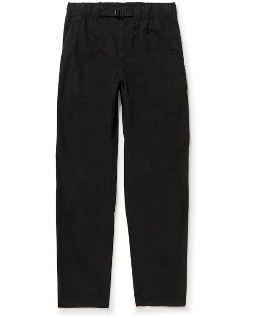 A.P.C. Youri Straight-leg Belted Cotton Trousers in Black for Men - Lyst