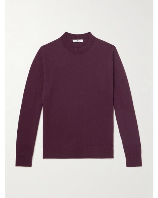 Mr P. Purple Curtis Cashmere Sweater for men