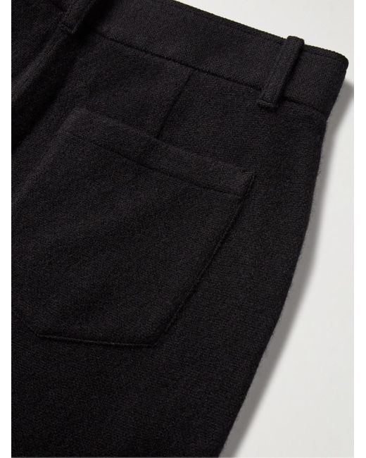 The Elder Statesman Black Straight-Leg Cashmere Trousers for men