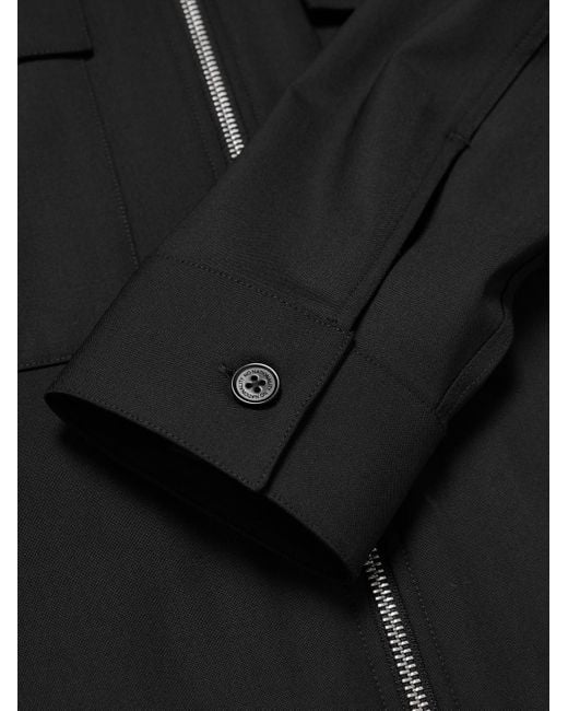 NN07 Black Alban 1088 Recycled Grain De Poudre Overshirt for men