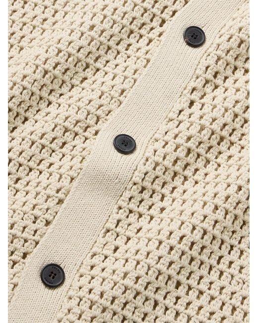 FRAME Natural Open-Knit Cotton Shirt for men