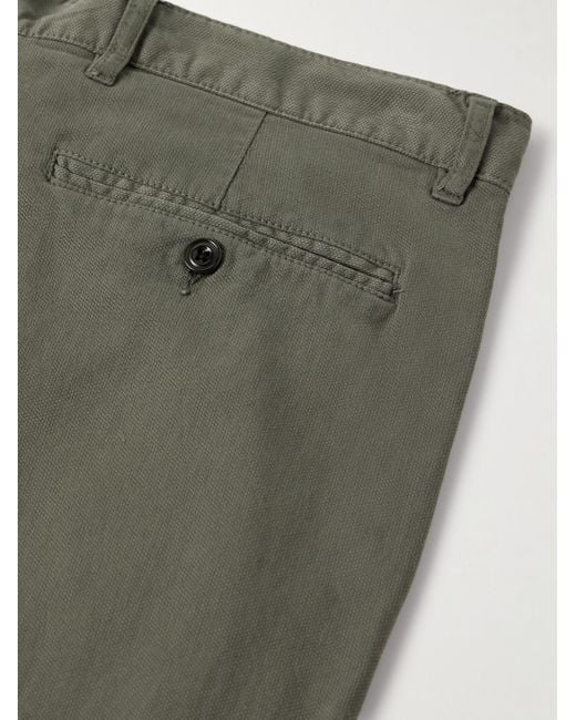 Pantaloni Slim-Fit A Gamba Dritta di Hartford in Green da Uomo