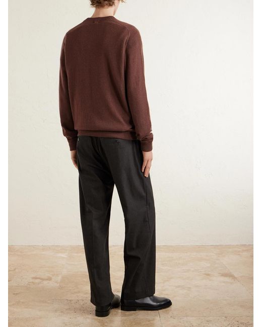 Massimo Alba Brown Cashmere Sweater for men