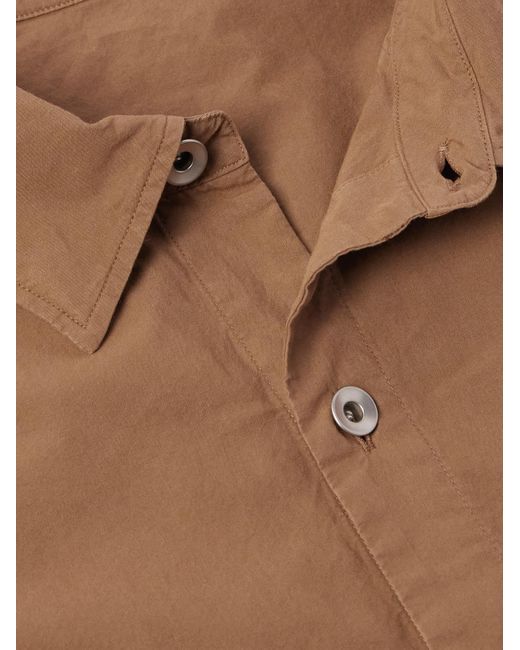 Rick Owens Brown Cotton-poplin Overshirt for men