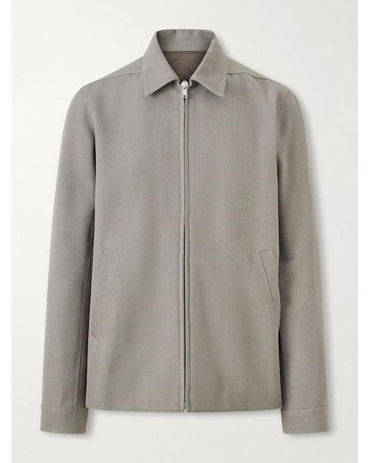 Rick Owens Gray Brad Wool-Drill Jacket for men