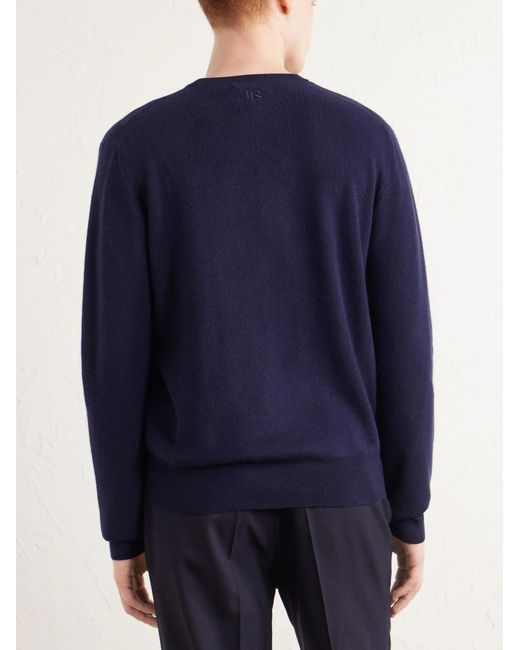 Ralph Lauren Blue Cashmere Sweater for men