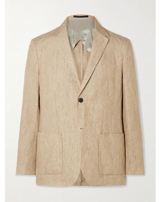 Sunspel Natural Linen Suit Jacket for men