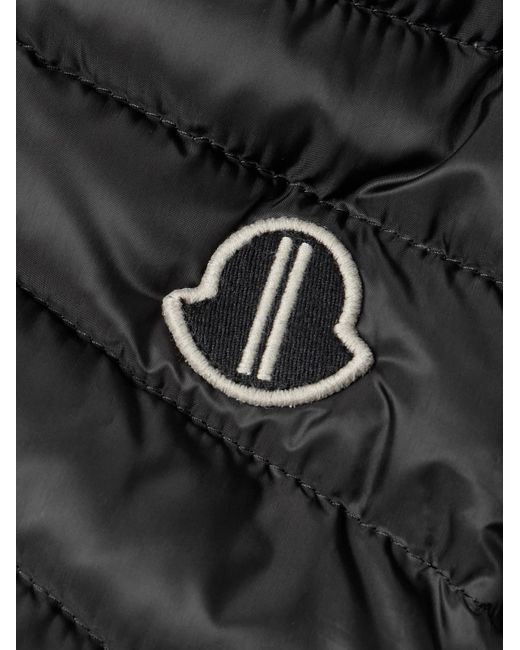 Rick Owens Black Moncler Radiance Logo-appliquéd Quilted Shell Down Bomber Jacket for men