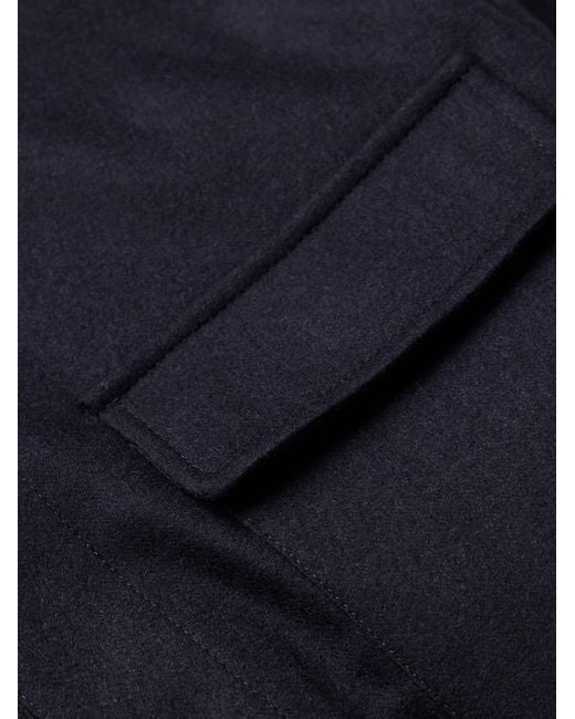 Eleventy Hemdjacke aus einer Wollmischung in Blue für Herren