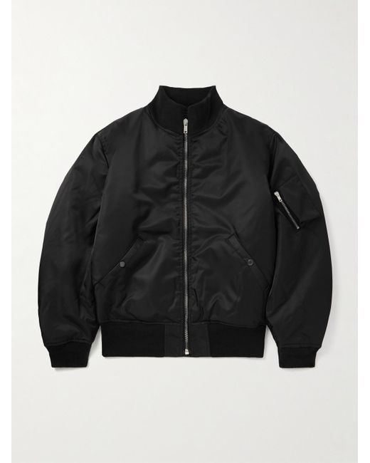 Rick Owens Black Imbottito Oversized Padded Shell Bomber Jacket for men