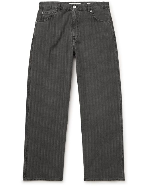 Our Legacy Gray Vast Straight-leg Striped Jeans for men