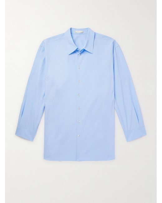The Row Lukre Hemd aus Baumwollpopeline in Blue für Herren
