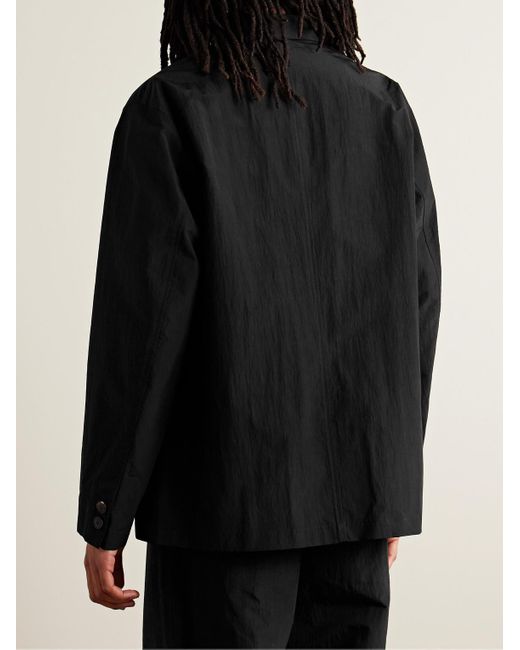 LE17SEPTEMBRE Black Crinkled-shell Blazer for men