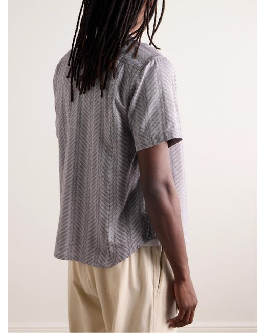 Corridor NYC Cumberland Hemd aus Jacquard aus einer Baumwollmischung mit Reverskragen in Gray für Herren