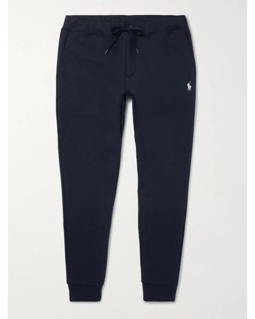 Polo Ralph Lauren Blue Slim-Fit Tapered Jersey Sweatpants for men