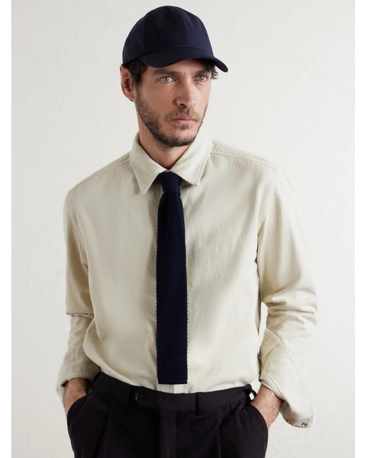 Paul Smith Blue Wool-Twill Baseball Cap for men