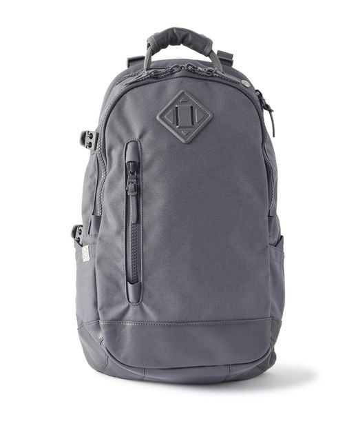 Visvim Gray Leather-trimmed Cordura® Backpack for men