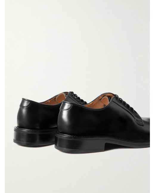 Mr P. Black Jacques Leather Derby Shoes for men