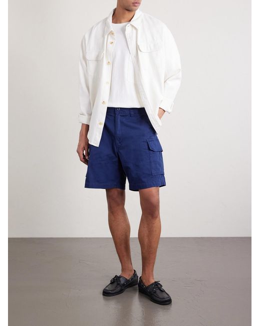 Polo Ralph Lauren Blue Gellar Straight-leg Cotton-canvas Cargo Shorts for men
