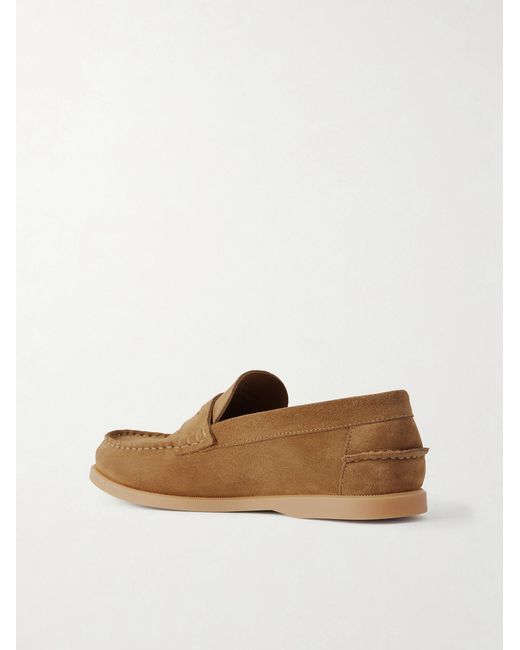 Mr P. Brown Leo Suede Penny Loafers for men