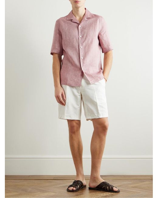 Camicia di Brunello Cucinelli in Pink da Uomo
