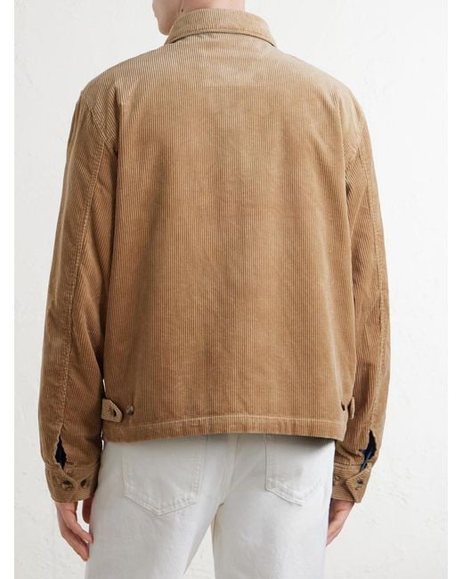 Polo Ralph Lauren Natural Cotton-Corduroy Bomber Jacket for men