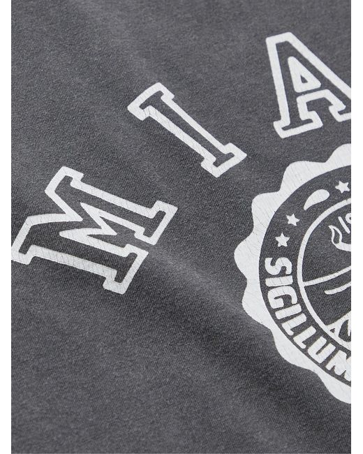 Remi Relief Gray Printed Cotton-Jersey T-Shirt for men