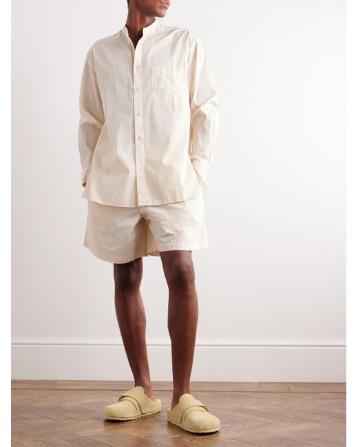 Tekla Natural Birkenstock Striped Organic Cotton-poplin Pyjama Shirt for men