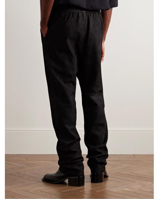 Pantaloni A Gamba Affusolata di Fear Of God in Black da Uomo