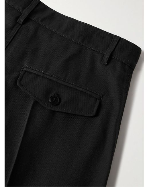 Marni Black Straight-leg Logo-appliquéd Cotton-blend Gabardine Bermuda Shorts for men