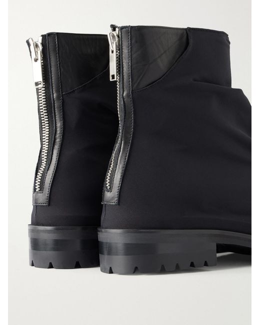 424 Blue Marathons Leather And Jersey Boots for men