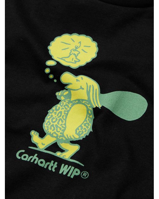 Carhartt Blue Original Thought Printed Cotton-jersey T-shirt for men