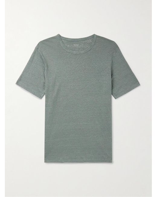 Hartford Green Slub Linen T-shirt for men