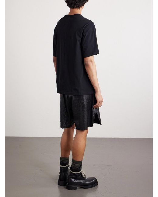 Rick Owens Blue Cotton-jersey T-shirt for men