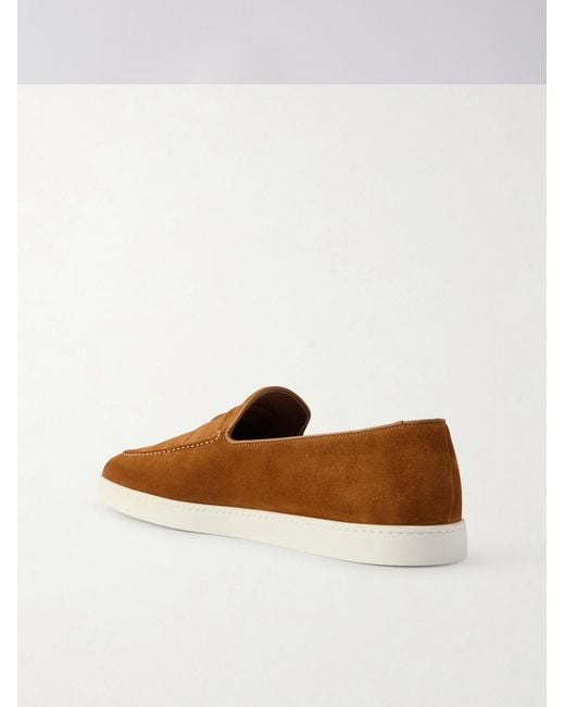 Church's Brown Peebles Suede Loafers for men