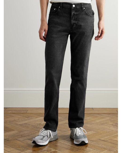 FRAME Black The Modern Straight-Leg Jeans for men
